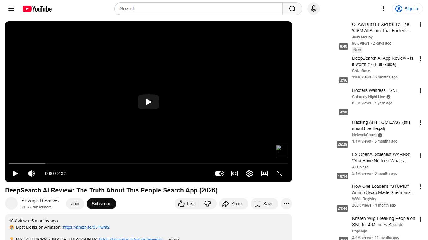 DeepSearch AI Review: The Truth About This People Search App (2026) - YouTube